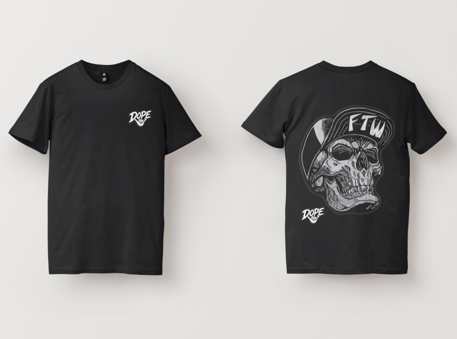 DOPE FTW Skull Tee