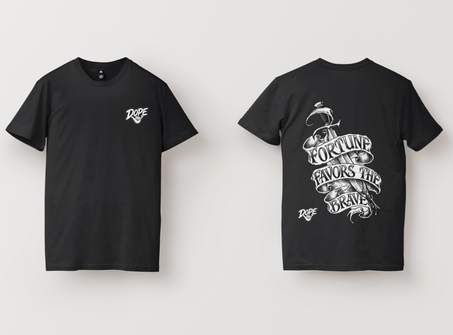 DOPE Fortune Favors The Brave Tee