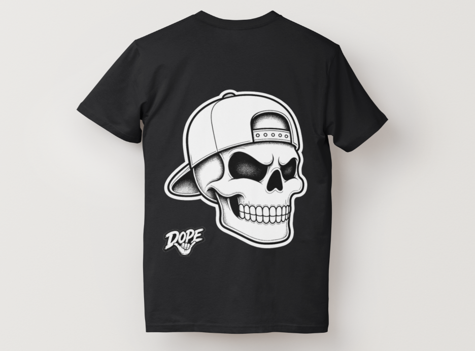 DOPE Snapback Skull Tee