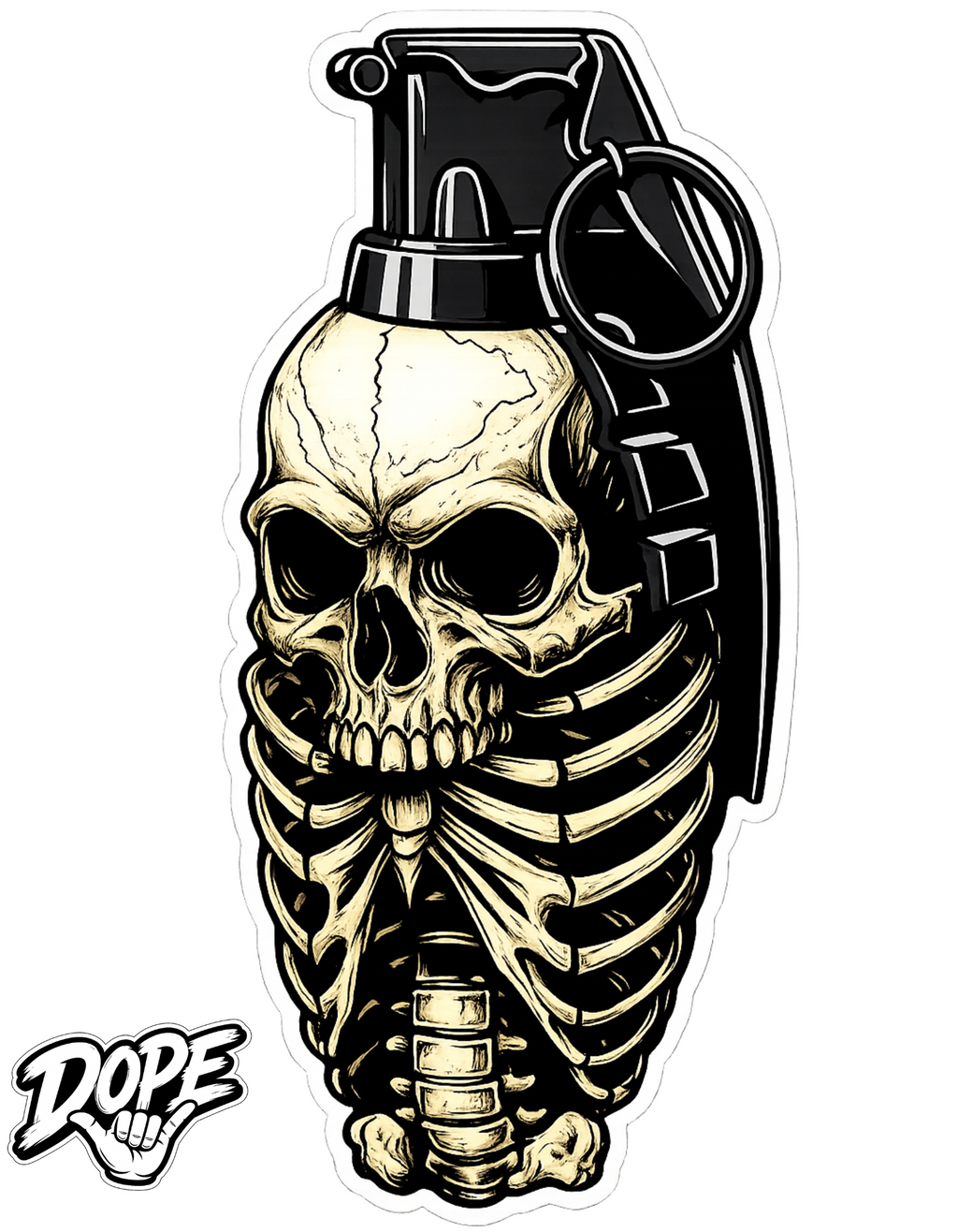 DOPE Nade Skull Tee
