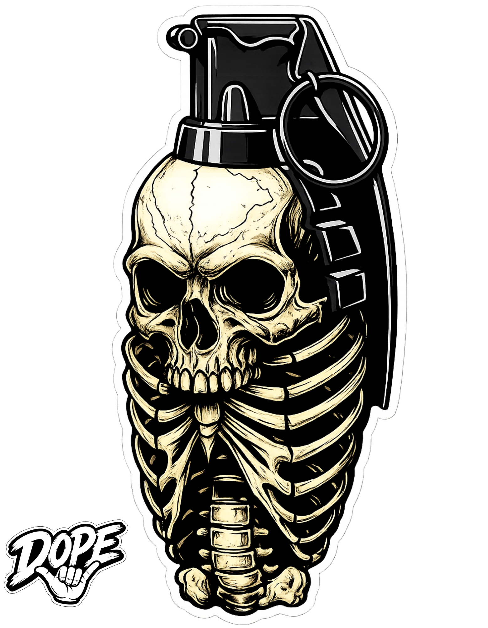 DOPE Nade Skull Tee