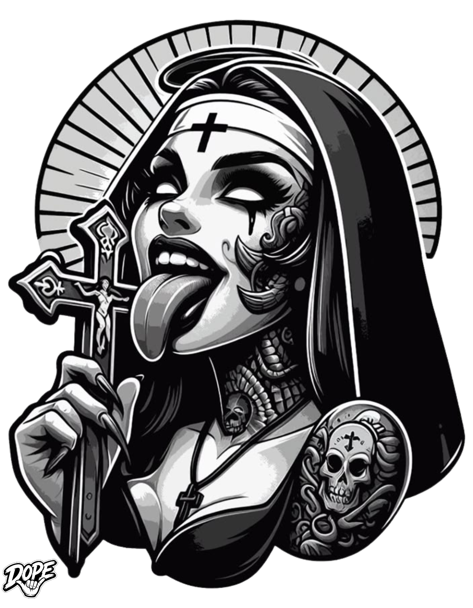 DOPE Unholy Nun Tee